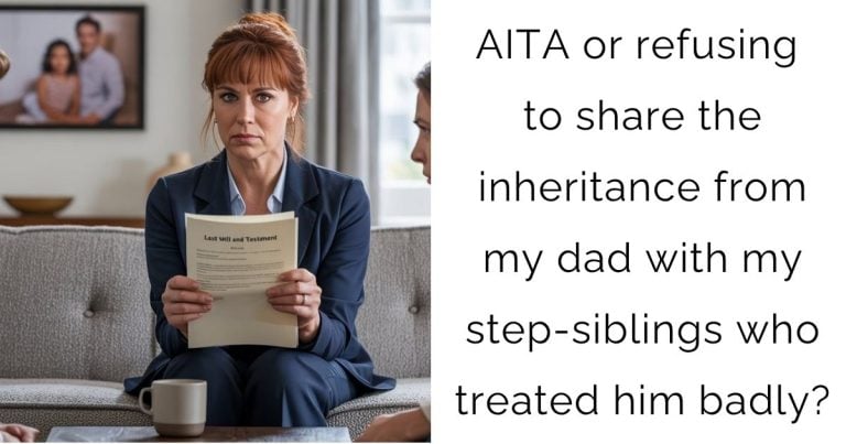 AITA or refusing to share the inheritance from my dad with my step-siblings who treated him badly?