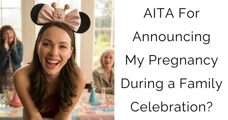 AITA For Announcing My Pregnancy During a Family Celebration?