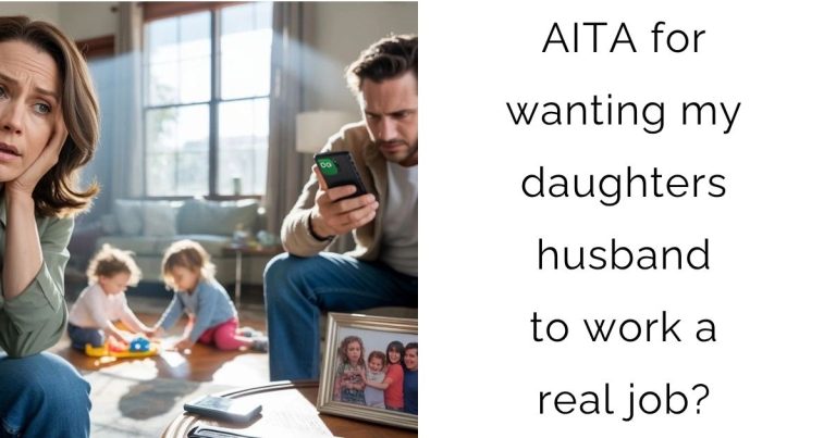 AITA for wanting my daughters husband to work a real job?