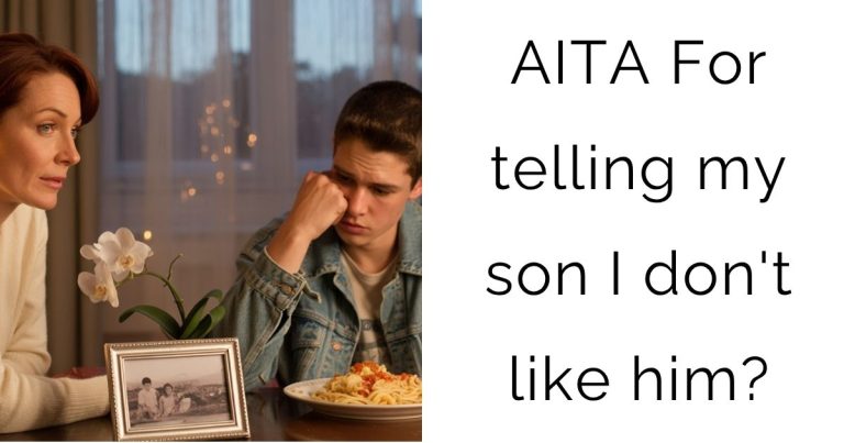 AITA For telling my son I don’t like him?