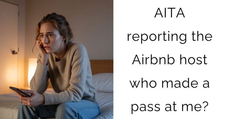 AITA reporting the Airbnb host who made a pass at me?