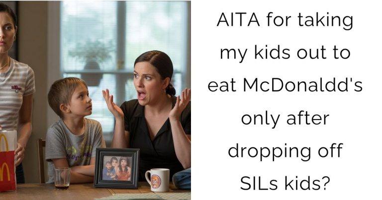 AITA for taking my kids out to eat McDonaldd’s only after dropping off SILs kids?