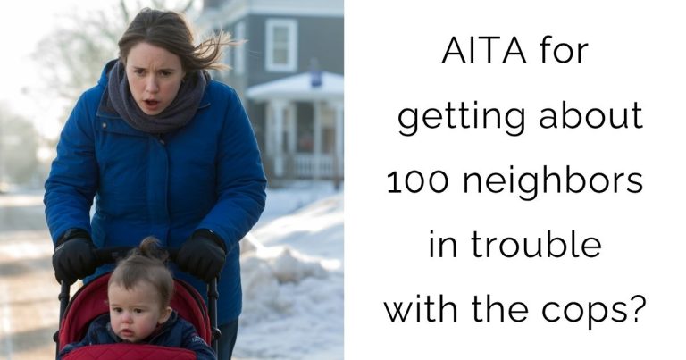 AITA for getting about 100 neighbors in trouble with the cops?