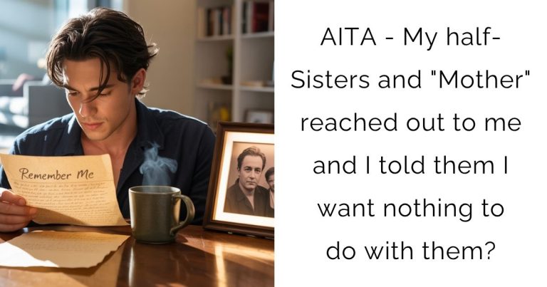 AITA – My half-Sisters and “Mother” reached out to me and I told them I want nothing to do with them?