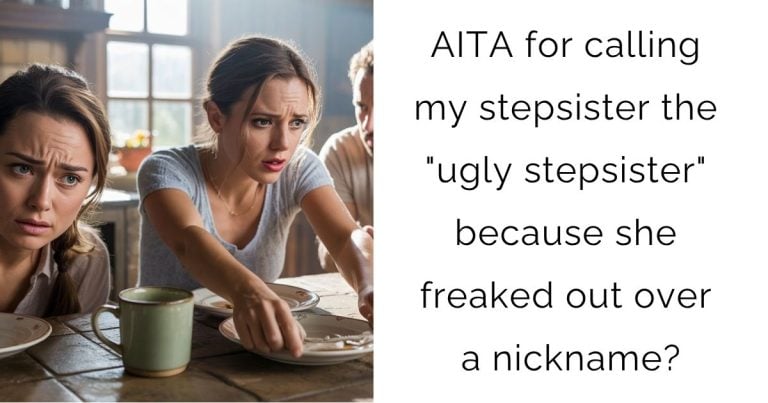 AITA for calling my stepsister the “ugly stepsister” because she freaked out over a nickname?