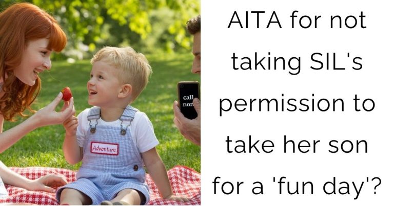 AITA for not taking SIL’s permission to take her son for a ‘fun day’?