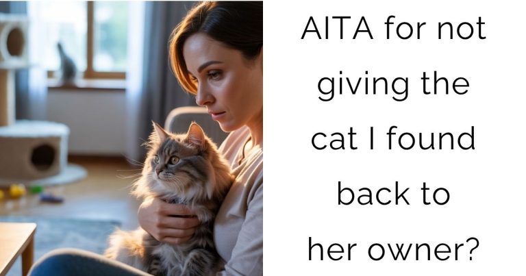AITA for not giving the cat I found back to her owner?