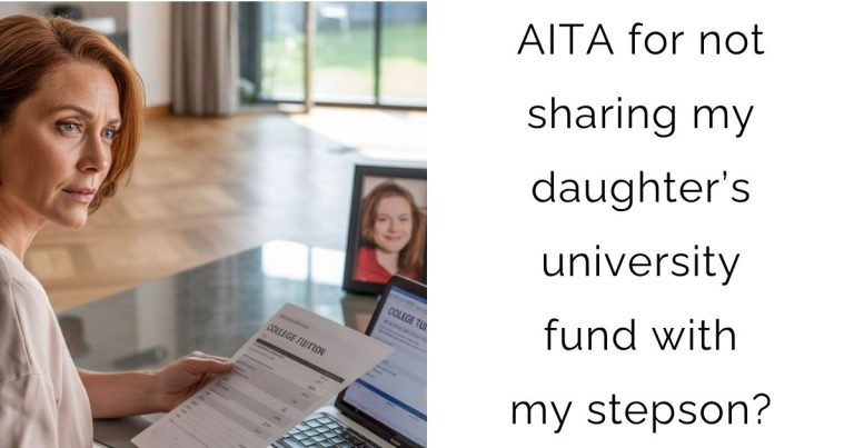 AITA for not sharing my daughter’s university fund with my stepson?