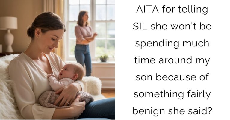 AITA for telling SIL she won’t be spending much time around my son because of something fairly benign she said?