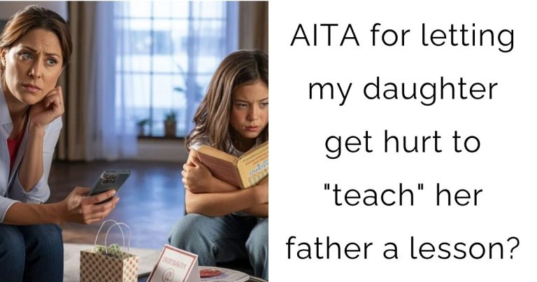 AITA for letting my daughter get hurt to “teach” her father a lesson?