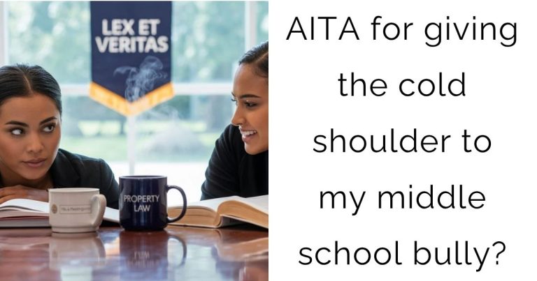 AITA for giving the cold shoulder to my middle school bully?