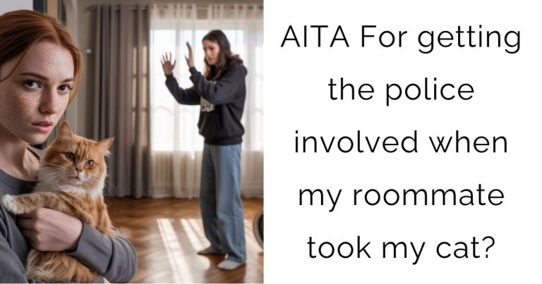 AITA For getting the police involved when my roommate took my cat?