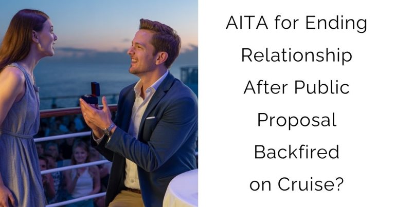 AITA for Ending Relationship After Public Proposal Backfired on Cruise?