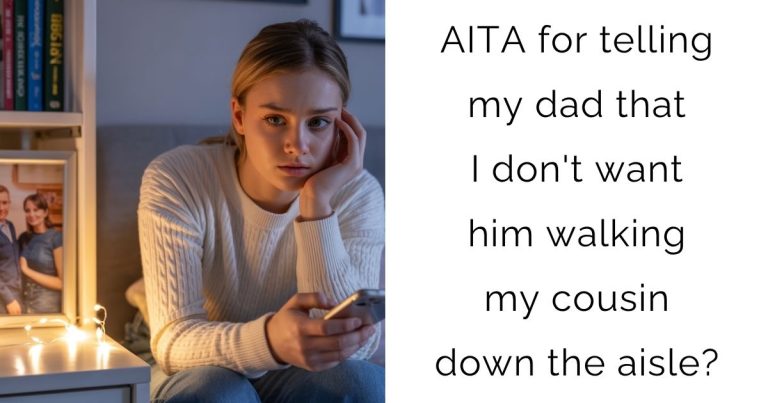 AITA for telling my dad that I don’t want him walking my cousin down the aisle?
