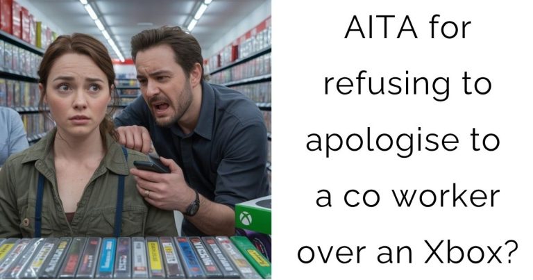 AITA for refusing to apologise to a co worker over an Xbox?