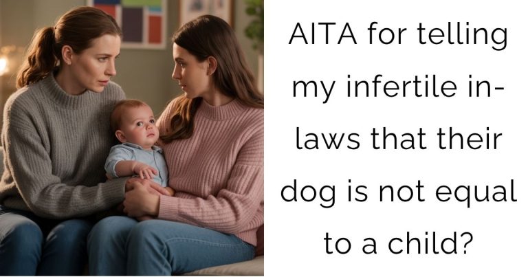 AITA for telling my infertile in-laws that their dog is not equal to a child?