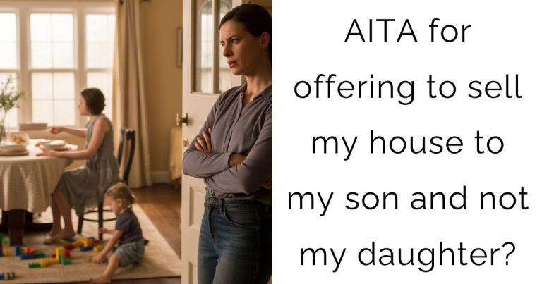 AITA for offering to sell my house to my son and not my daughter?