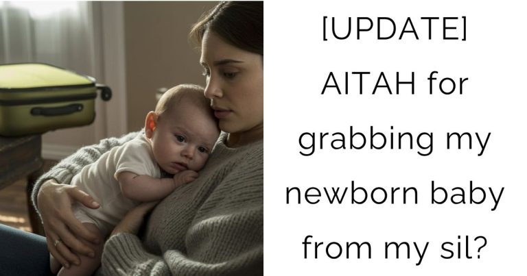 [UPDATE] AITAH for grabbing my newborn baby from my sil?