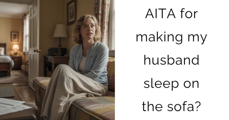 AITA for making my husband sleep on the sofa?
