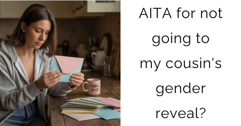 AITA for not going to my cousin’s gender reveal?