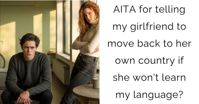 AITA for telling my girlfriend to move back to her own country if she won’t learn my language?