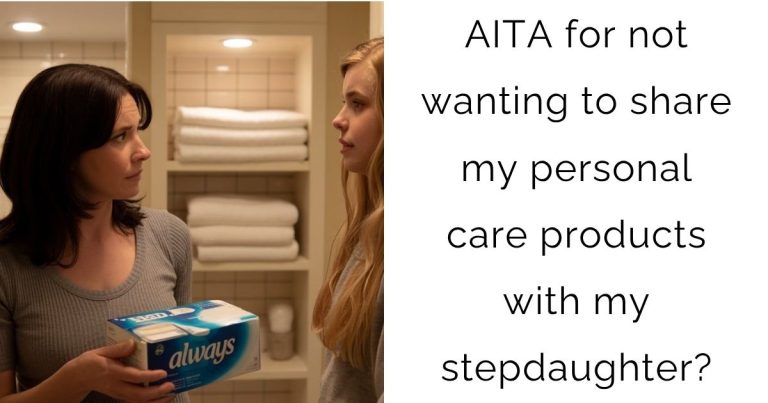 AITA for not wanting to share my personal care products with my stepdaughter?