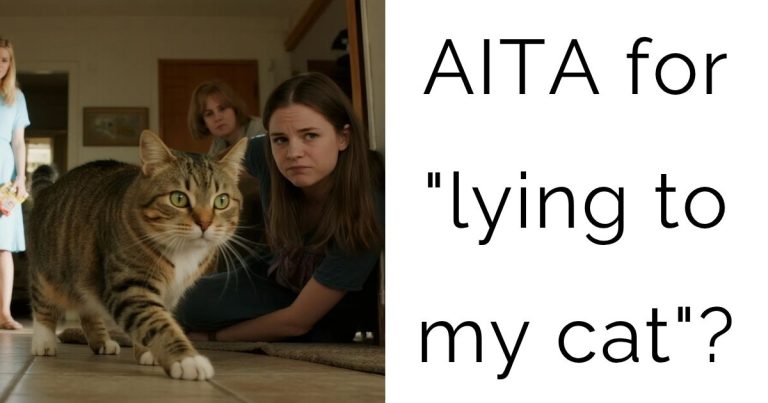 AITA for “lying to my cat”?
