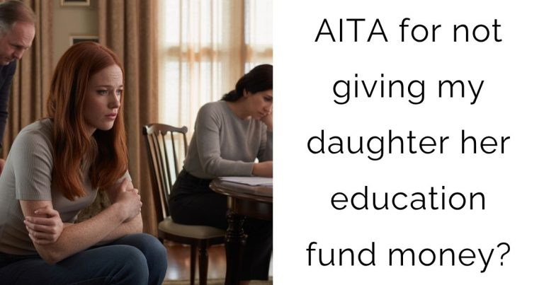 AITA for not giving my daughter her education fund money?