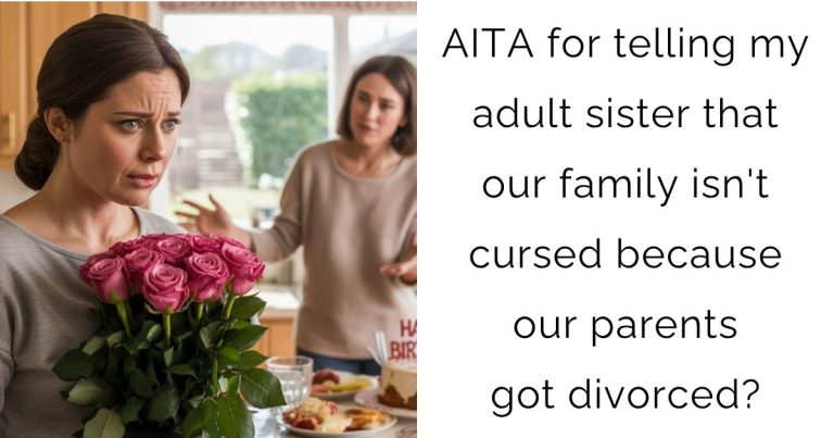 AITA for telling my adult sister that our family isn’t cursed because our parents got divorced?