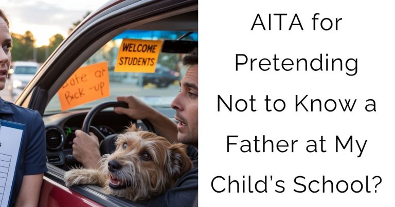 AITA for Pretending Not to Know a Father at My Child’s School?