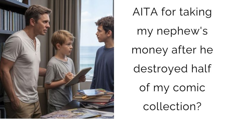 AITA for taking my nephew’s money after he destroyed half of my comic collection?