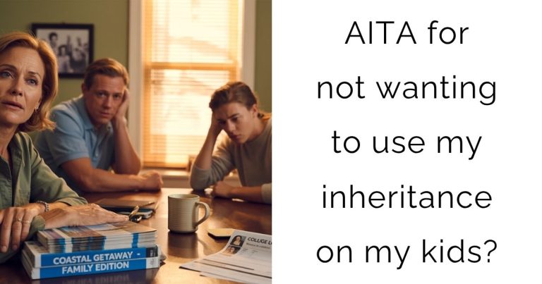 AITA for not wanting to use my inheritance on my kids?