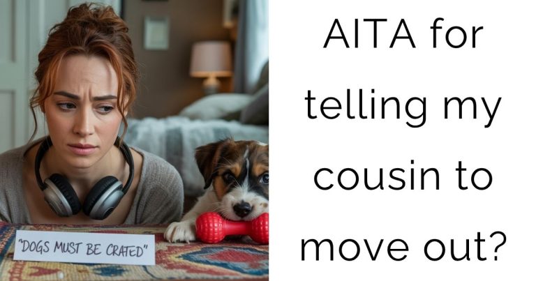 AITA for telling my cousin to move out?
