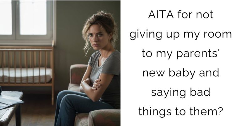 AITA for not giving up my room to my parents’ new baby and saying bad things to them?