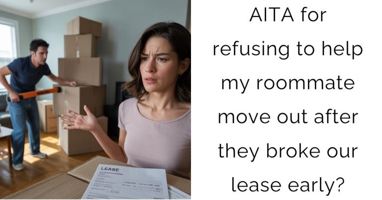 AITA for refusing to help my roommate move out after they broke our lease early?
