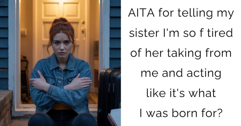 AITA for telling my sister I’m so f tired of her taking from me and acting like it’s what I was born for?