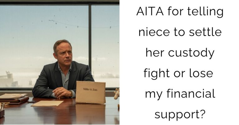 AITA for telling niece to settle her custody fight or lose my financial support?