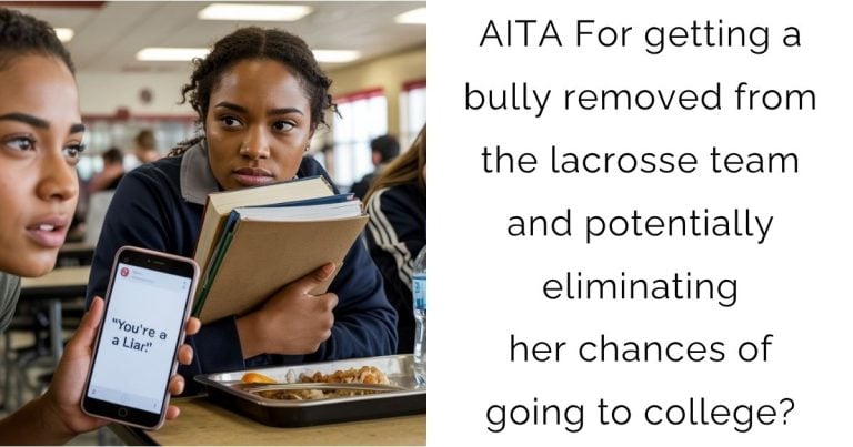 AITA For getting a bully removed from the lacrosse team and potentially eliminating her chances of going to college?