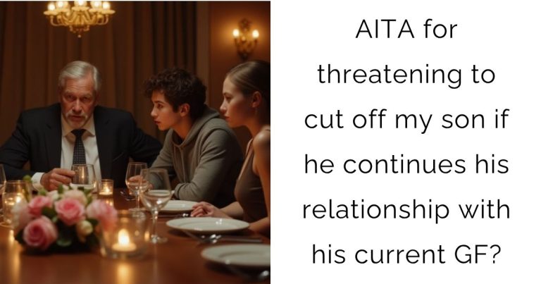 AITA for threatening to cut off my son if he continues his relationship with his current girlfriend?