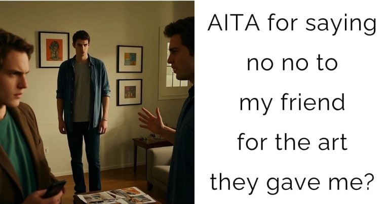 AITA for saying no no to my friend for the art they gave me?