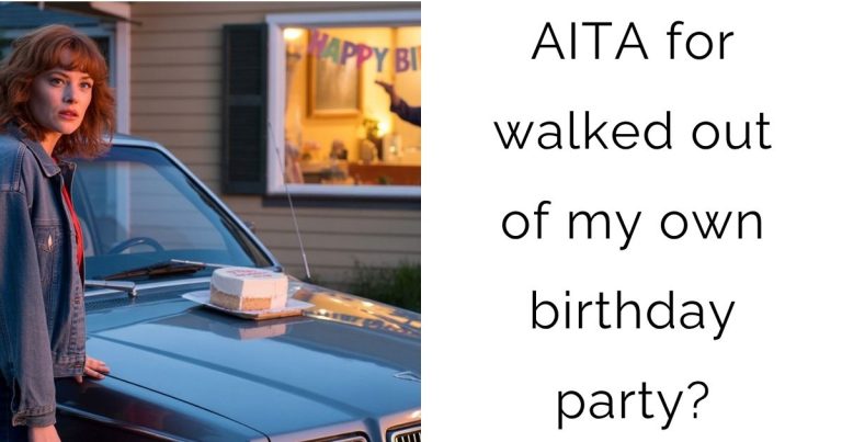 AITA for walked out of my own birthday party?