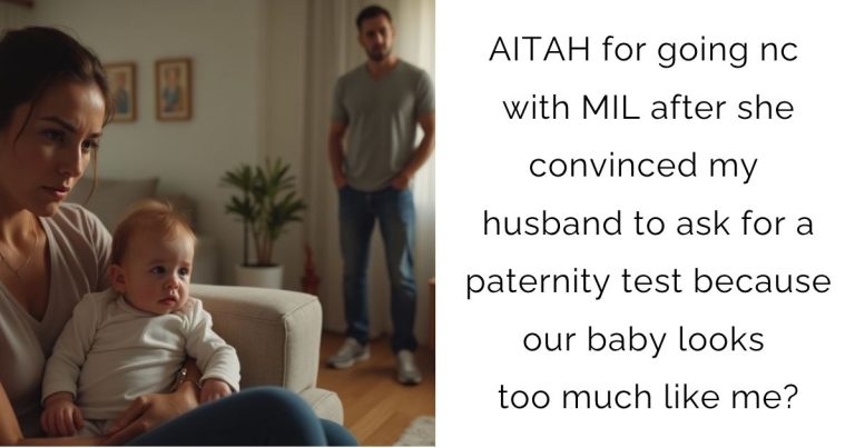 AITAH for going nc with MIL after she convinced my husband to ask for a paternity test because our baby looks too much like me?