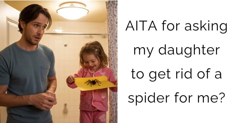 AITA for asking my daughter to get rid of a spider for me?