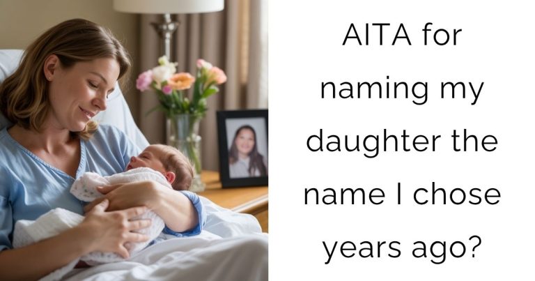 AITA for naming my daughter the name I chose years ago?