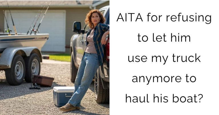 AITA for refusing to let him use my truck anymore to haul his boat?