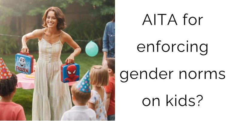 AITA for enforcing gender norms on kids?
