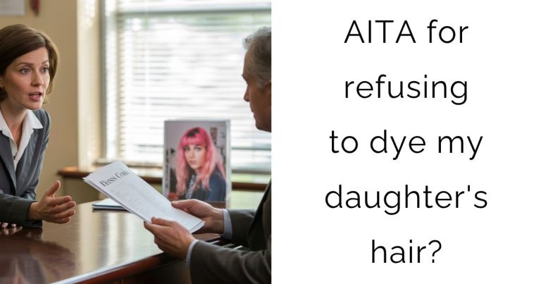 AITA for refusing to dye my daughter’s hair?