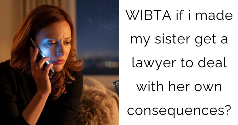 WIBTA if i made my sister get a lawyer to deal with her own consequences?
