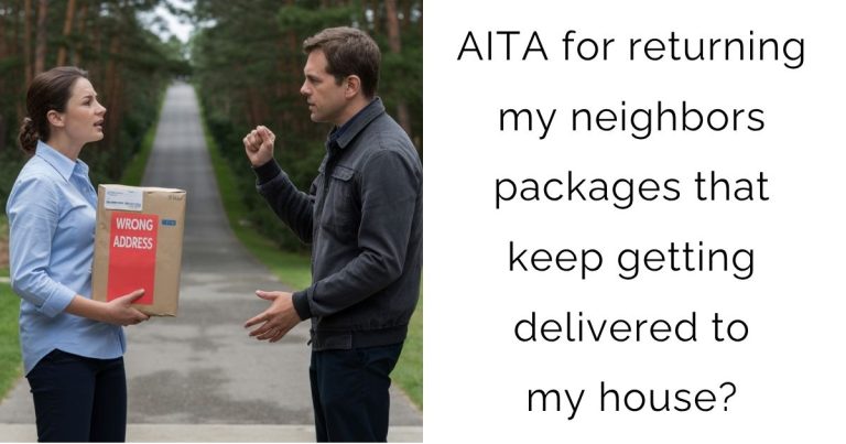 AITA for returning my neighbors packages that keep getting delivered to my house?
