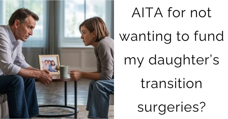 AITA for not wanting to fund my daughter’s transition surgeries?